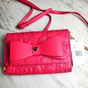 Betsey Johnson® Xodanie Fuchsia Crossbody purse